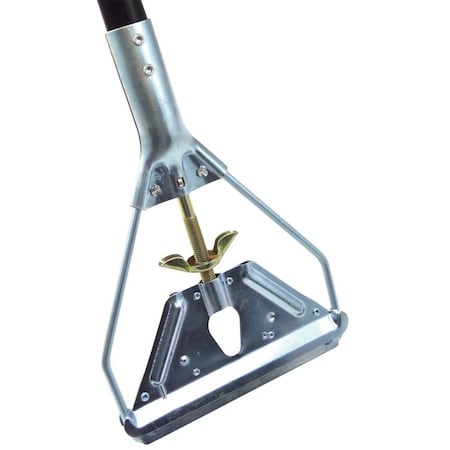 The Brush Man 54 in Vinyl-Coated Metal Mop Handle, Wing-Nut Clamp, 12PK HM-QC-4544